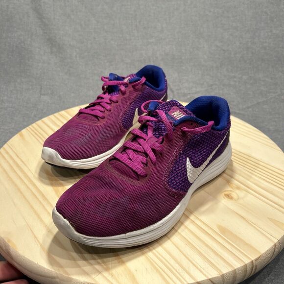 Nike Womens Revolution 3 Running Shoes Size 8.5 819303-501 Purple - Picture 3 of 15